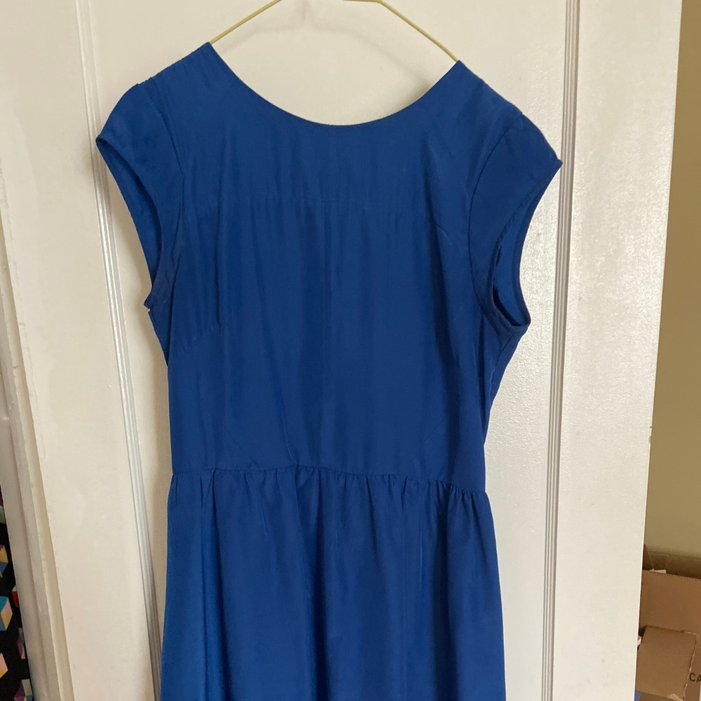 Beautiful Bright blue Cap Sleeve Dress